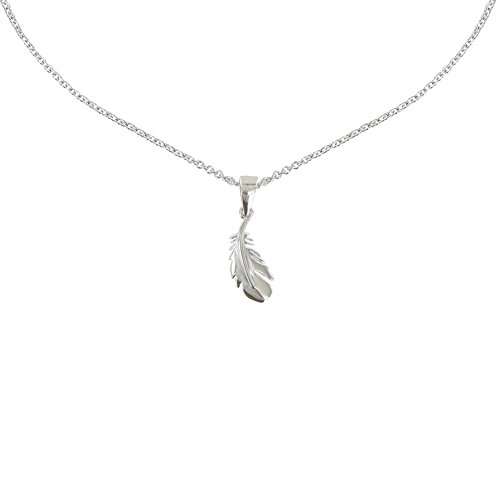 Les Poulettes Jewels - Necklace Silver RhodiumBird Feather