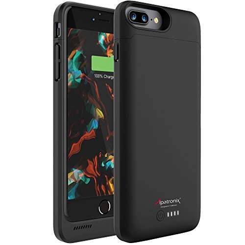 iPhone 7 Plus Battery Case, Alpatronix BX180plus (5.5-inch) 5000mAh Slim Rechargeable Protective Por