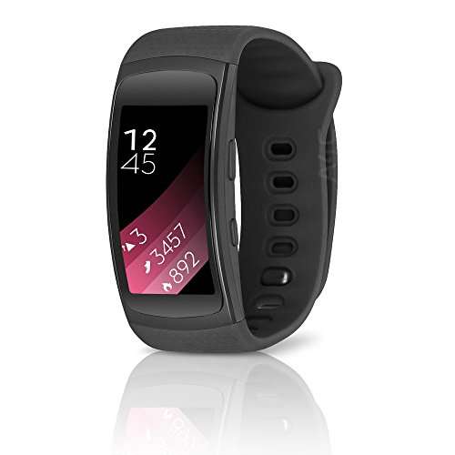 Samsung Gear Fit2 SM-R360 GPS Large Sports Band SmartWatch - Certified Refurbished (Black)