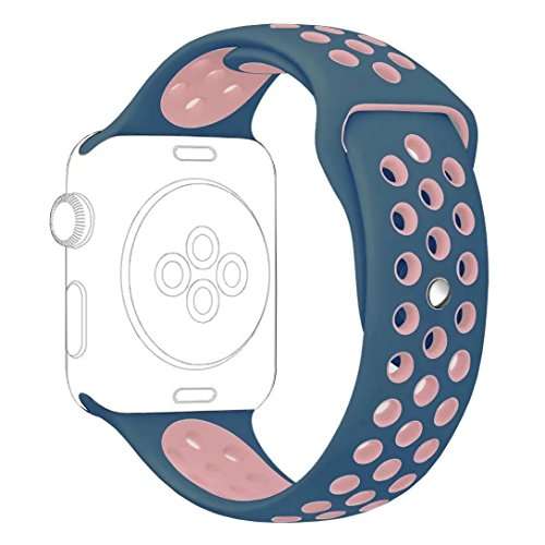 Apple Watch Sport Band, Fantete Soft Silicone Replacement Band for Apple Watch Series 2,Series 1,Spo