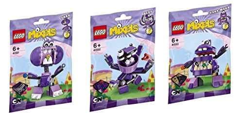 LEGO, Mixels Series 6 Bundle Set of Munchos, Snax (41551), Berp (41552) and Vaka-Vaka (41553)
