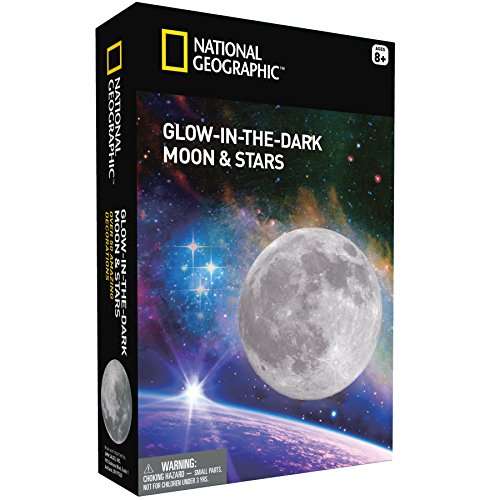 Glow in the Dark Moon and Stars (Improved Glow as of Aug. 2016!)