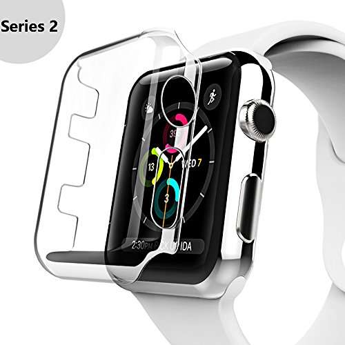 Apple Watch Series 2 Case, Benuo [Defender Series] Protective HD Clear PC Screen Protector [Ultra Th