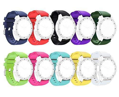 10 Colors Gear S3 Band, BeneStellar Samsung Smartwatch Replacement Band for Samsung Gear S3 Frontier