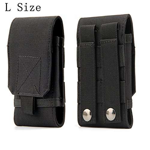 Tactical MOLLE Smartphone Holster, Universal Army Mobile Phone Belt Pouch EDC Security Pack Carry Ac