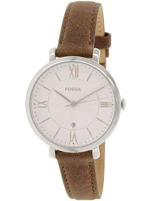 Fossil Women's Jacqueline ES3708 Brown Leather Quartz Fashion Watch