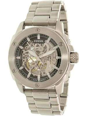 Fossil Men's ME3081 Silver Stainless-Steel Automatic Dress Watch