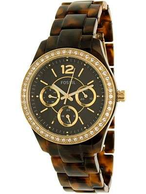 Fossil Women's Stella ES3814 Tortoiseshell Ceramic Quartz Fashion Watch