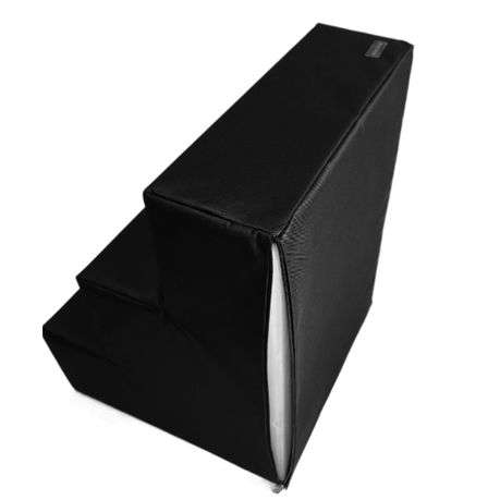 Innolife Dog Steps - 3 Step Dog/Cat High Density Foam Pet Stairs - Black