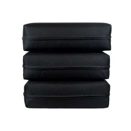 Innolife Dog Steps - Detachable 3 Step Dog/Cat High Density Foam Pet Stairs - Black