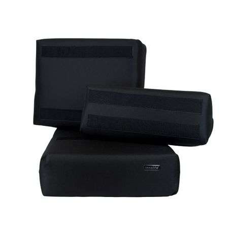 Innolife Dog Steps - Detachable 3 Step Dog/Cat High Density Foam Pet Stairs - Black