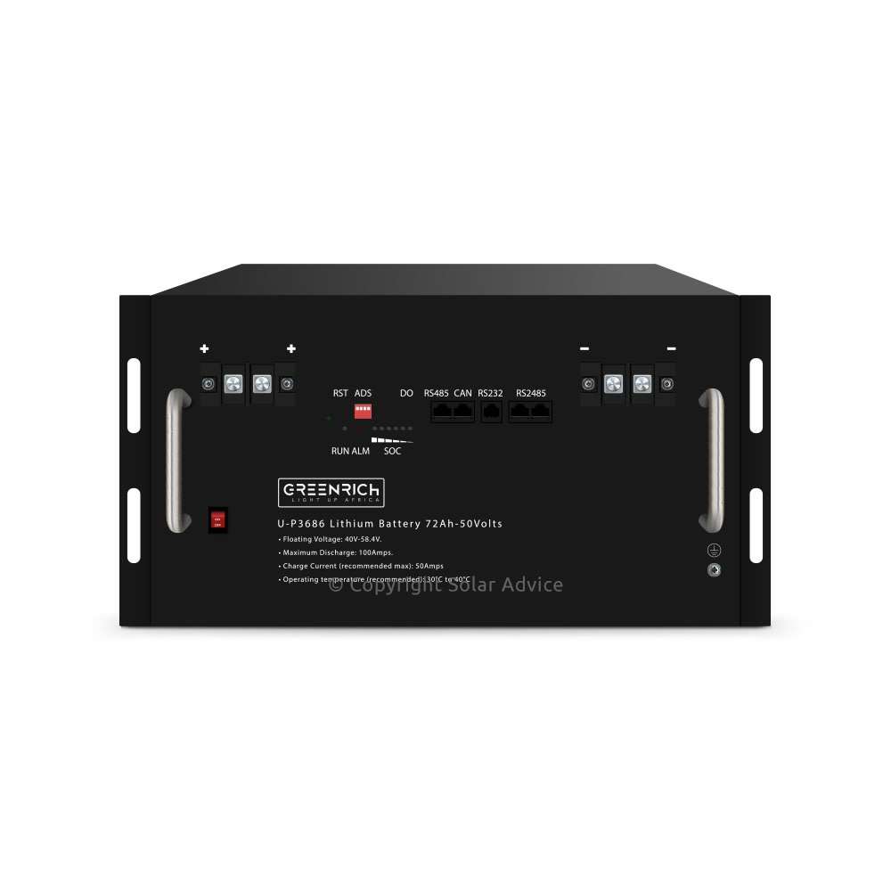 Greenrich Battery 3.686 kwh 48V Lithium-Ion Battery