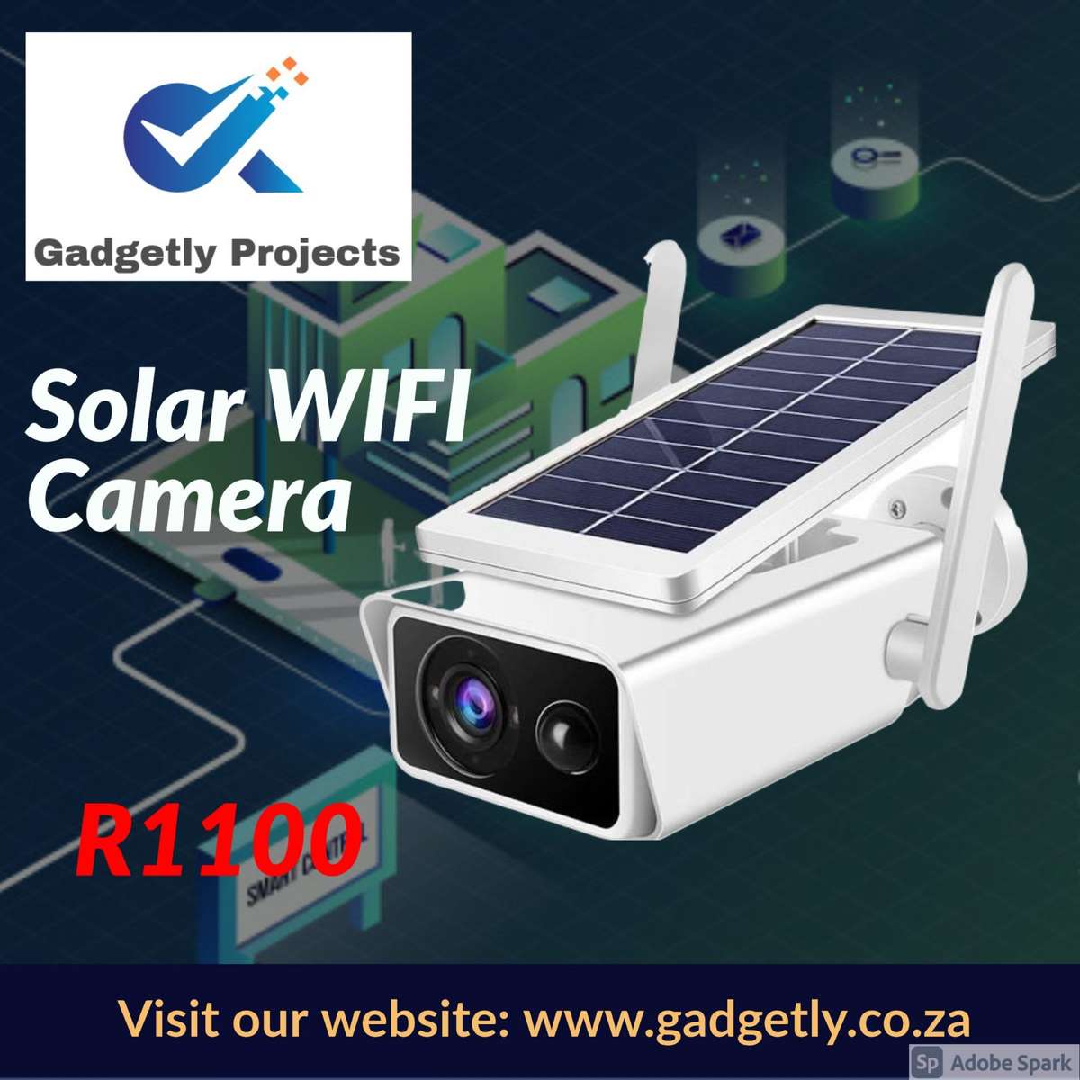 Solar powered HD 1080P 2MP IP CCTV Security Outdoor IP66 Waterproof Camera