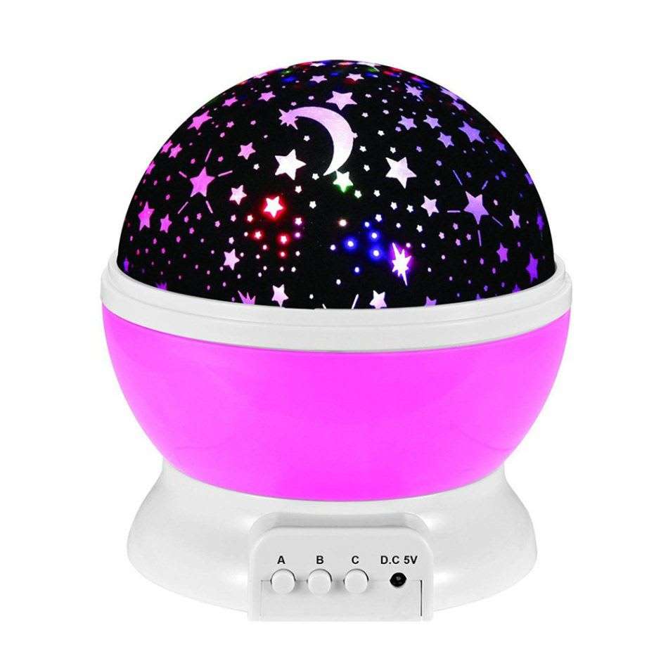 Star Master Rotating Projection Lamp - Pink