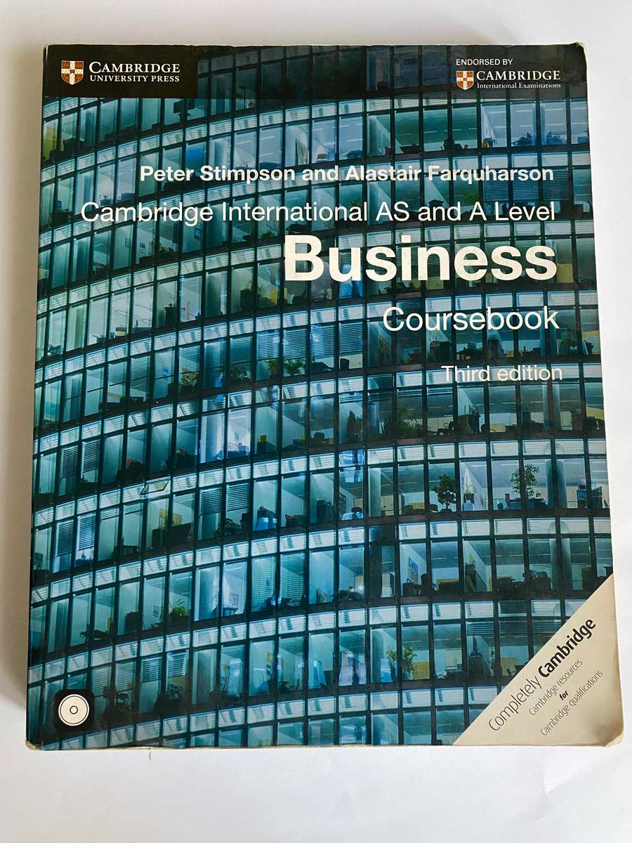 Cambridge International AS and A Level Business Coursebook with CD-ROM