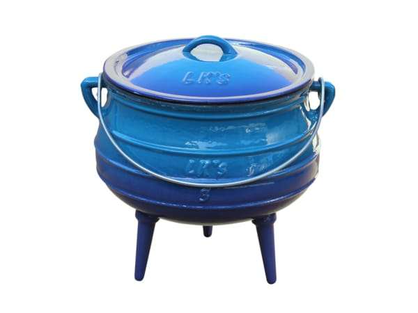 LKs Potjies Enamel Size 3 Potjie Pot - 147/2 - Blue