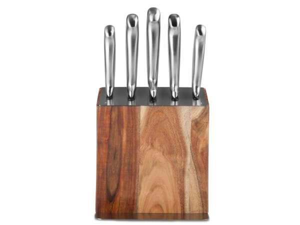 Humble & Mash Acacia 5 Piece Knife Block Set - HMACAKNBL