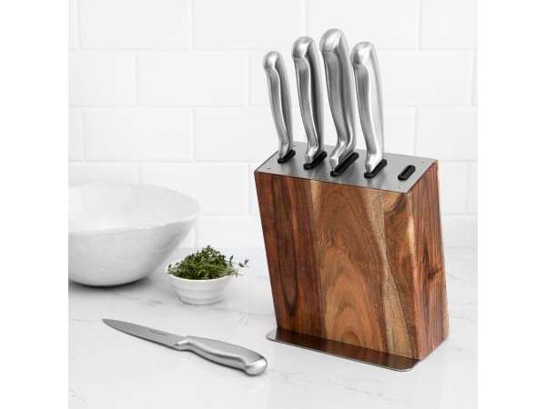 Humble & Mash Acacia 5 Piece Knife Block Set - HMACAKNBL