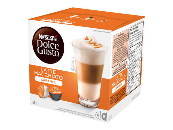 Nescafe Dolce Gusto Caramel Macchiato Capsules, Pack of 16 - 12219793