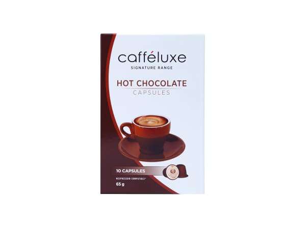 Caffeluxe Hot Chocolate Capsules, Pack of 10 - CAF034