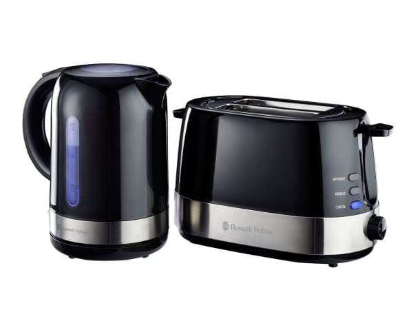 Russell Hobbs Glossy Kettle & 2 Slice Toaster Set - 855805 - Kettle & Toaster Set