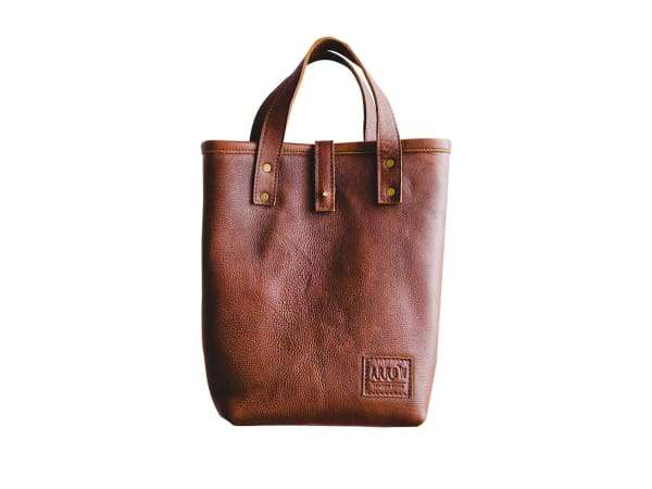 Arrow Leather Goods Wine Tote Bag - Arrow3