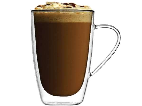 NOVA Fanel Double Walled Glass Tall Mugs, Set of 2 - 29826