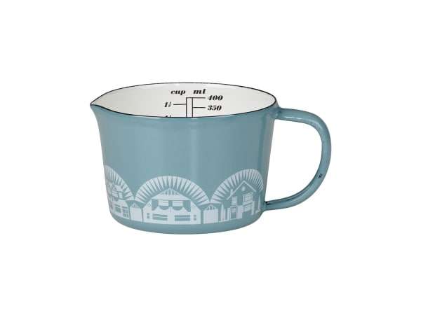 Wild & Wolf Mini Modern Chalkhill Blue Enamel Measuring Jug, 400ml - MIN004