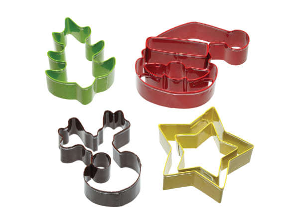 Kitchen Craft Santa & Friends Cookie Cutter Set, Set of 4 - KCSFCUT4PC