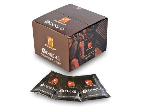 Hausbrandt Choco-la Hot Chocolate Sachets, Pack of 50 - 466 - Dark chocolate