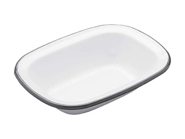 Kitchen Craft Enamel Rectangular Small Pie Dish - LNENOBPIE18 - 18cm