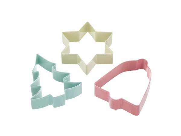 Kitchen Craft Christmas Cookie Cutters, Set of 3 - KCCUTXMAS3PC - Mixed