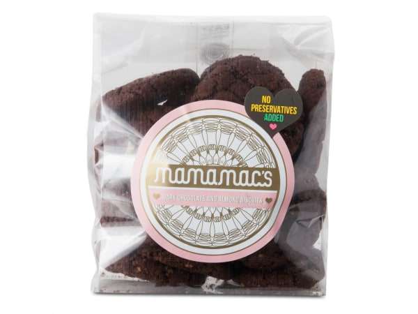 Mamamac's Dark Chocolate and Almond Biscuits, 400g - FALM