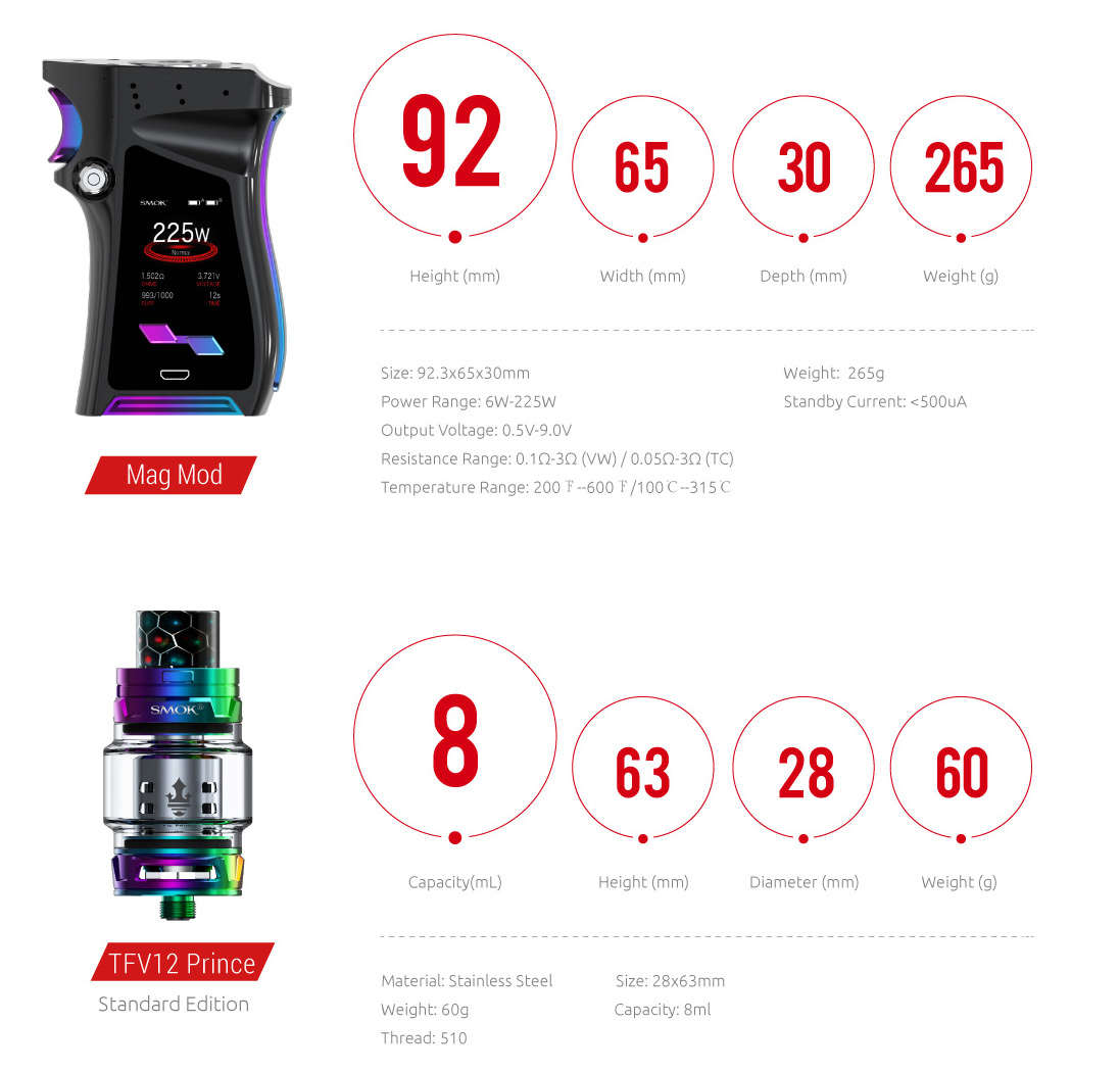 Smok Mag Vape - Limited Edition White - Sealed