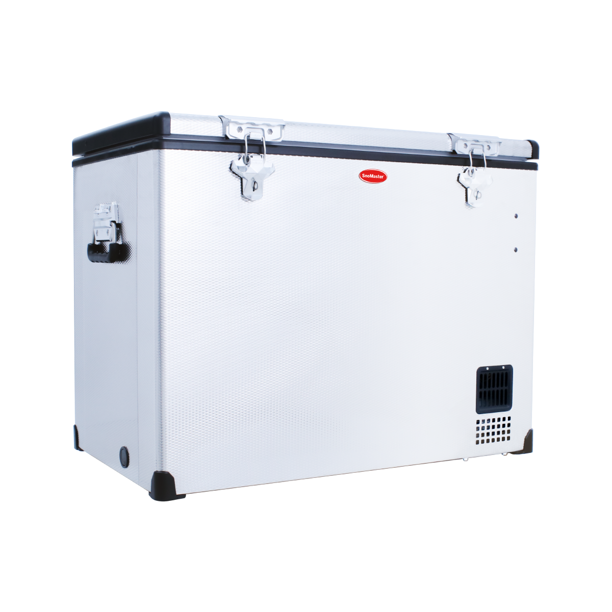 SnoMaster - 66L Dual Compartment Portable Fridge/Freezer AC/DC - Stainless Steel (SMDZ-EX67D)