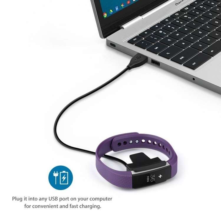 For Fitbit Alta Watch USB Charger Clip Cable, Length: 30cm