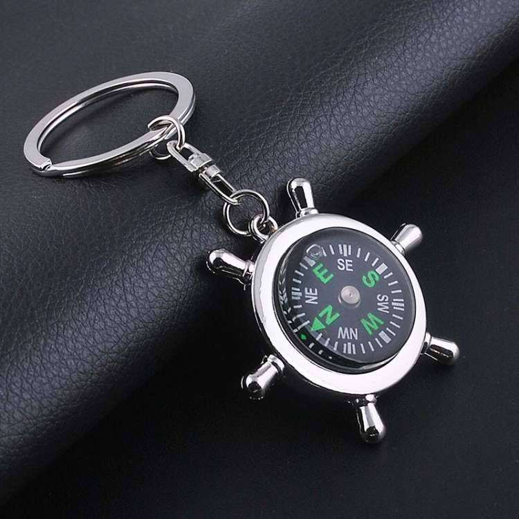 Creative Rudder Compass Style Keychain