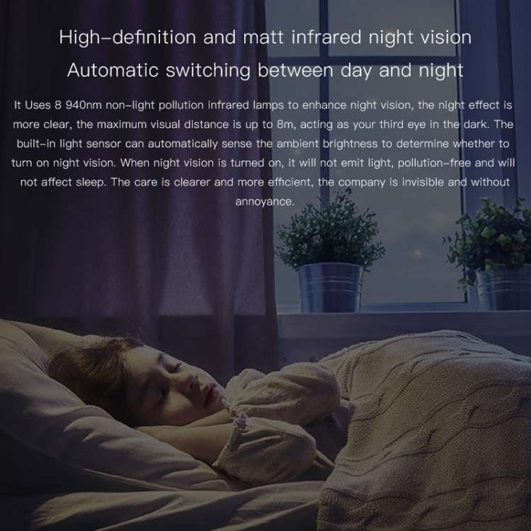 CAMSOY S1 HD 1280 x 720P 140 Degree Wide Angle Wireless WiFi Intelligent Surveillance Camera