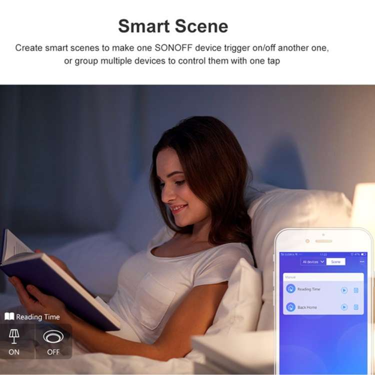 Sonoff T2 Touch 86mm Tempered Glass Panel Wall Switch Smart Home Light Touch Switch, Compatible w...