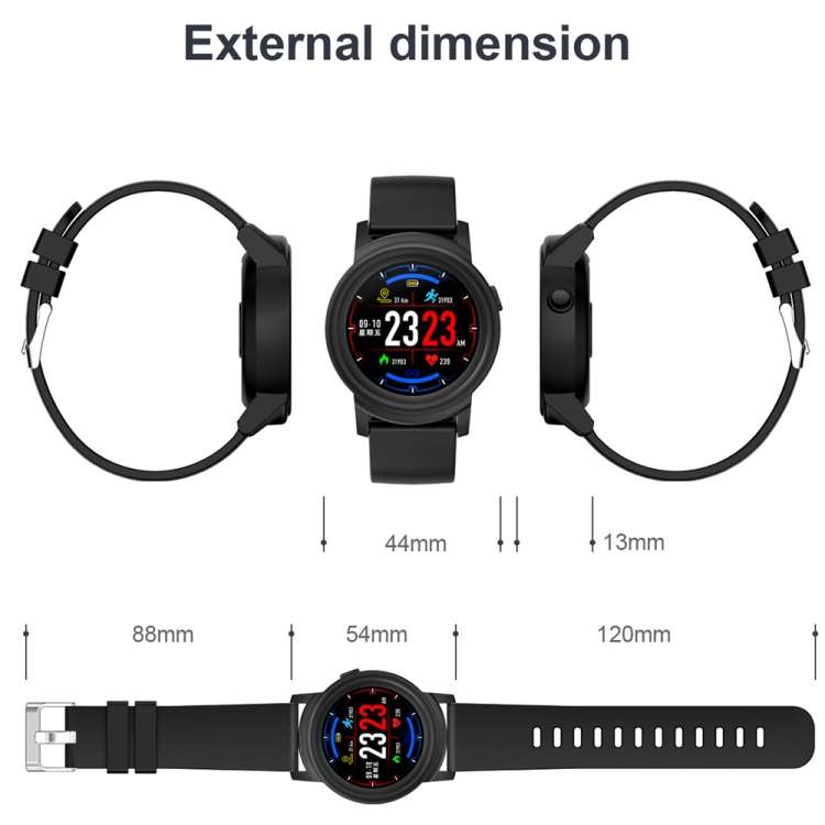 DK02 1.3 inches IPS Color Screen Smart Bracelet IP67 Waterproof, Support Call Reminder /Heart Rat...