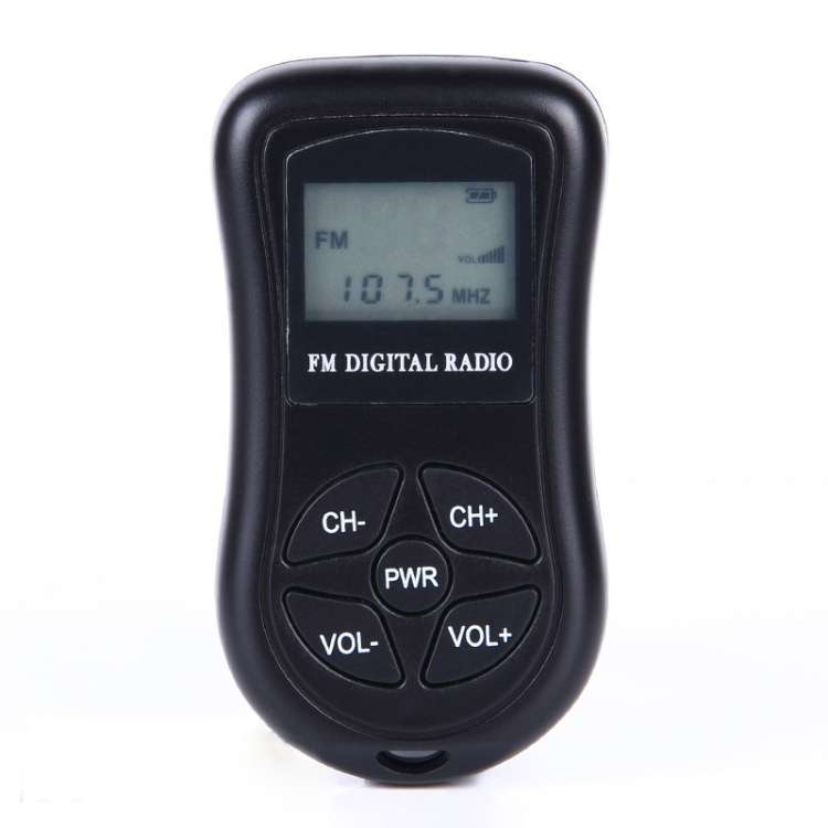 HRD-107 DSP Digital Display Portable Stereo FM Radio with Headset
