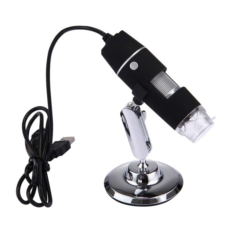 1000X Magnifier 0.3MP Image Sensor USB Digital Microscope with 8 LED &amp; Professional Stand, 1000X