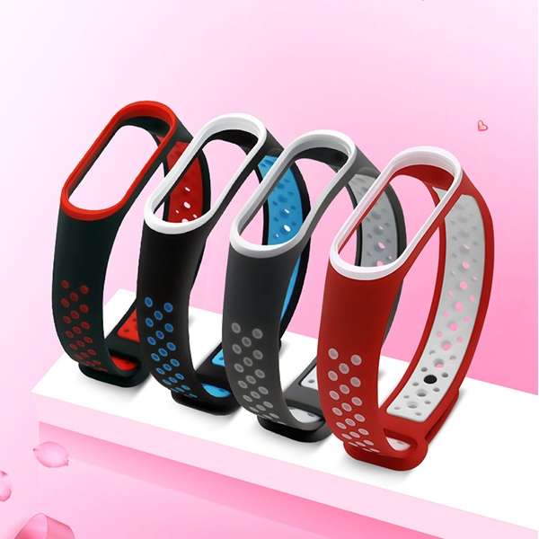 Colorful Silicone Wrist Strap Watch Band for Xiaomi Mi Band 3 &amp; 4