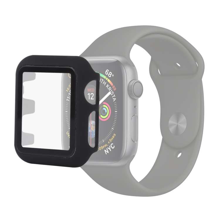 PC + Glass Protective Case For Apple Watch Series 6 / 5 / 4 / Watch SE 44mm, For Apple Watch Seri...