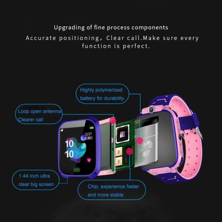 Q12B 1.44 inch Color Screen Smartwatch for Children, Support LBS Positioning / Two-way Dialing / ...