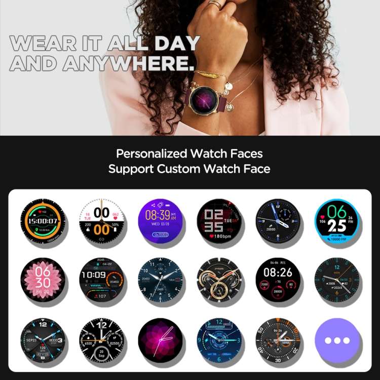 Zeblaze GTR2 1.28 inch Color Touch Screen Bluetooth 5.0 IP68 Waterproof Smart Watch, Support Slee...