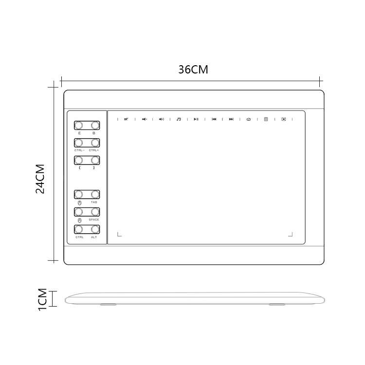 10Moons G10 Mobile Phone Tablet Computer Drawing Digital Screen with 8192 Passive Pen