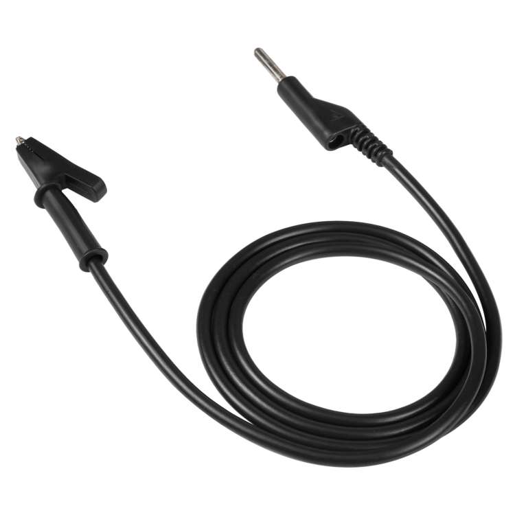 Thick Probe to Alligator Clip Test Lead Single Cable, Length: 1m