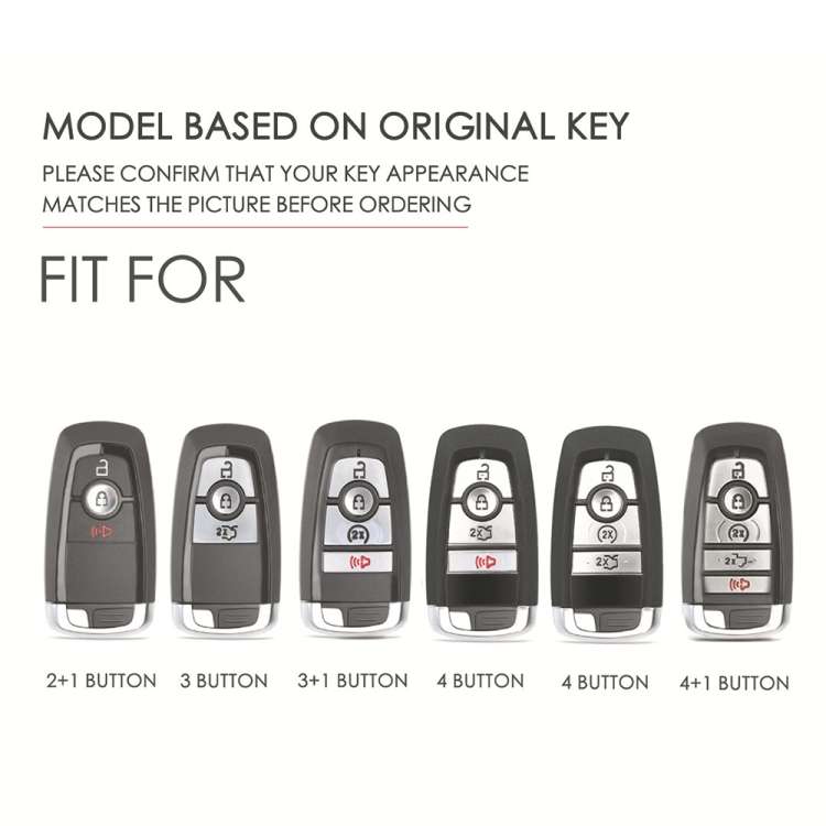For Ford F-150 5-button C073 Car Key Leather Protective Case, C073