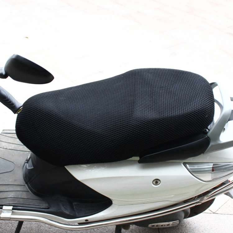 Motorcycle Breathable Sunscreen Double Layer 3D Honeycomb Small Hole Polyester Cushion Mesh, Size...